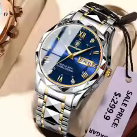 O'levs 9931 New Business Quartz Watch For Men Luxury Diamond Dial Waterproof Stainless Steel Strap Men Wristwatch